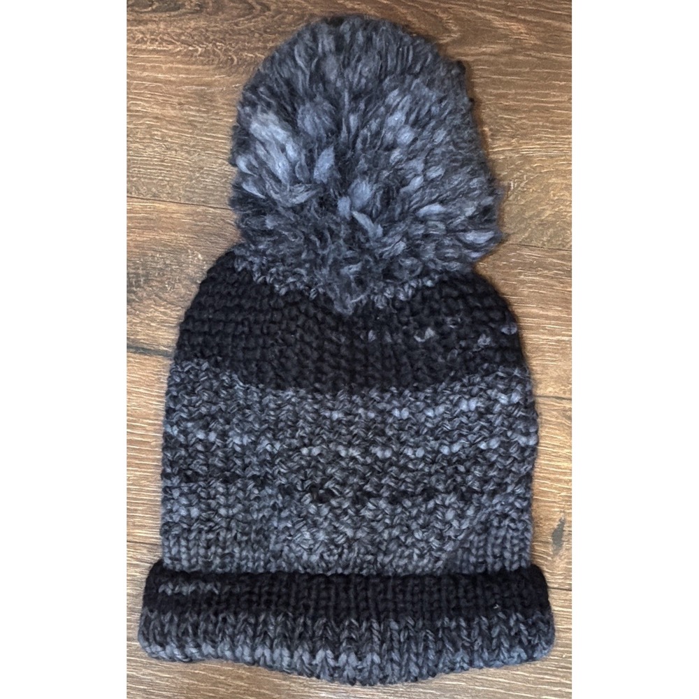 Cappellificio Fiorentino Knit Beanie Wool Blend Hat OS‎ Blue Pom Pom Italy